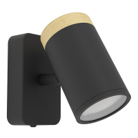 Eglo LED Plafondlamp GU10 | Consuma | Rond | IP44 | Zwart LEG00521
