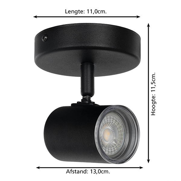 Eglo LED Plafondlamp GU10 | Consuma 1 | Rond | IP44 | Zwart LEG00575 - 4