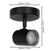 Eglo LED Plafondlamp GU10 | Consuma 1 | Rond | IP44 | Zwart LEG00575 - 4