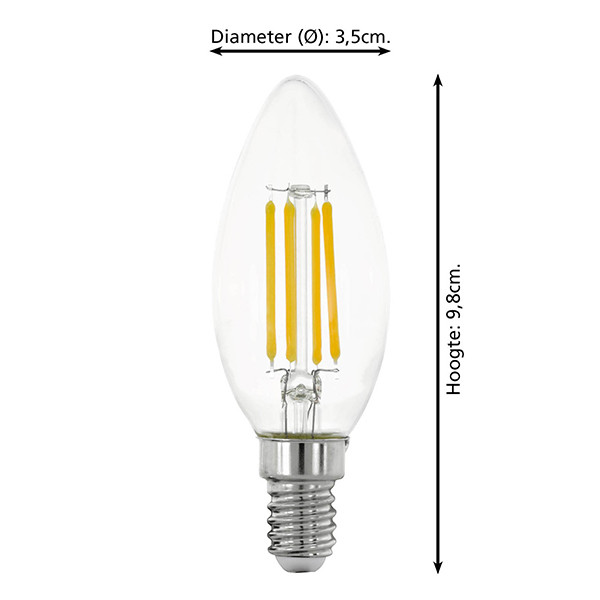 Eglo LED lamp E14 | Kaars C35 | Filament | 2700K | Dimbaar | 7W (60W) LEG00487 - 3