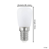 Eglo LED lamp E14 | Schakelbord T26 | Mat | 2700K | 2.5W  LEG00230 - 3