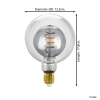 Eglo LED lamp E27 | Bol G125 | Filament | Smokey | 2000K | Dimbaar | 2W  LEG00244 - 4
