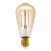 Eglo LED lamp E27 | Edison ST64 | Filament | Amber | 1700K | Dimbaar | 4W (28W)  LEG00017 - 1