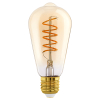 Eglo LED lamp E27 | Edison ST64 | Filament | Goud | 2000K | Dimbaar | 4W (25W)