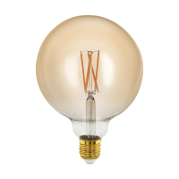 Eglo LED lamp E27 | Globe G125 | Filament | Amber | 1700K | Dimbaar | 4W (28W)