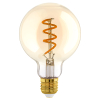 Eglo LED lamp E27 | Globe G60 | Filament | Goud | 2000K | Dimbaar | 4W