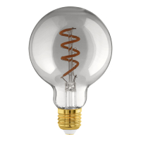 Eglo LED lamp E27 | Globe G60 | Filament | Smoky | 2000K | Dimbaar | 4W (11W)  LEG00030