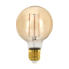 Eglo LED lamp E27 | Globe G80 | Filament | Amber | 1700K | Dimbaar | 4W (28W)