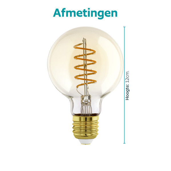 Eglo LED lamp E27 | Globe G80 | Helder | 2000-3000K | 7W LEG00713 - 2