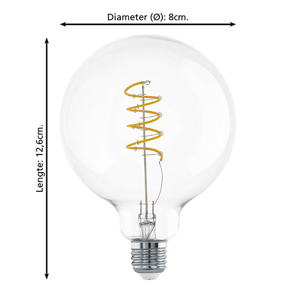 Eglo LED lamp E27 | Globe G80 | Helder | 2700K | 7.3W LEG00494 - 3