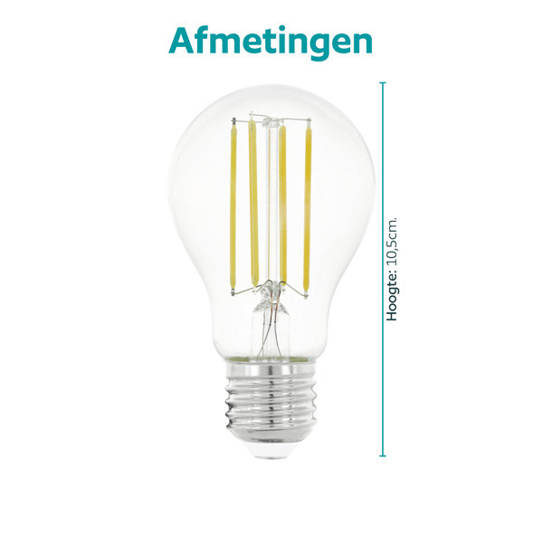 Eglo LED lamp E27 | Peer A60 | Helder | 2000-3000 | 7W LEG00709 - 3