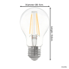 Eglo LED lamp E27 | Peer A60 | Helder | Filament | 2700K | 7.3W LEG00719 - 3