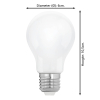 Eglo LED lamp E27 | Peer A60 | Mat | 2700K | 3.8W (60W) LEG00484 - 2