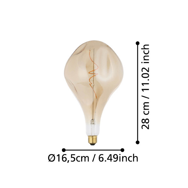 Eglo LED lamp E27 | XXL | Filament | Goud | 1800K | Dimbaar | 4W  LEG00246 - 3