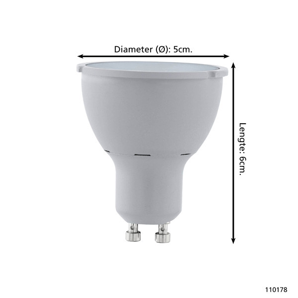 Eglo LED lamp GU10 | 3000K | 3-staps-dimbaar | 3.4W LEG00717 - 3