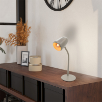 Eglo LED tafellamp 1x E14 | Carlo | Zandkleur | 18W LEG00526