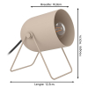 Eglo LED tafellamp 1x E14 | Tilston | Zand | 8W LEG00511 - 6