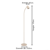 Eglo LED vloerlamp 170 cm | Carlo | Zand | 18W LEG00560 - 3