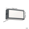 Eglo LED wandlamp | Camarda | 4000K | IP54 | Antraciet LEG00799 - 3