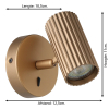 Eglo LED wandlamp GU10 | Down | Portillo | Rond | Koper | 5W LEG00582 - 6