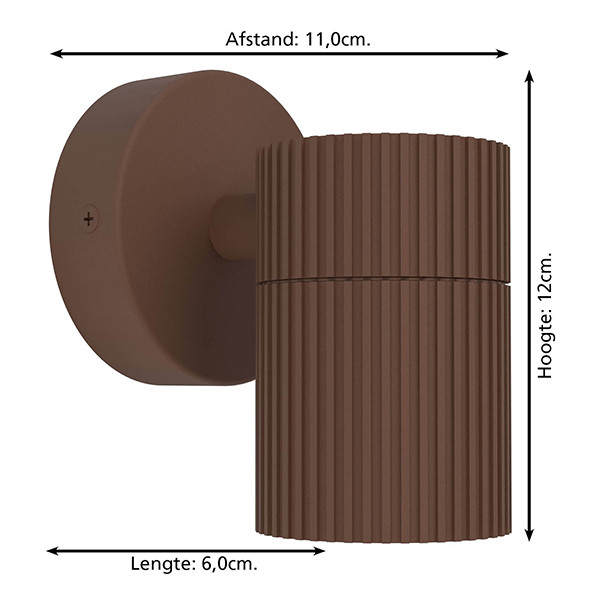 Eglo LED wandlamp GU10 | Down | Tomelloso | Rond | Roestkleuren | 28W LEG00651 - 3