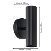 Eglo LED wandlamp GU10 | Up & Down | Portillo | Rond | Zwart | 5W LEG00541 - 5