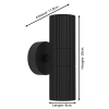 Eglo LED wandlamp GU10 | Up & Down | Tomelloso | Rond | Zwart | 28W LEG00650 - 3