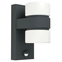 Eglo LED wandlamp met sensor | Atollari | 3000K | IP44 | Zwart LEG00814