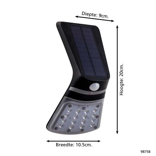 Eglo LED wandlamp met sensor | Lamozzo 1 | 3000-4000K | IP44 | Zwart LEG00809 - 4