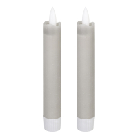 Eglo Led dinerkaars 2,2 x 15 cm | Grijs | 2 stuks LEG00640
