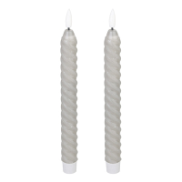 Eglo Led dinerkaars 2,2 x 25 cm | Grijs | 2 stuks LEG00631