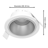 Eglo Led inbouwspot | Rond | 2700-4000-6500K | Ø 68mm | IP44 | Dimbaar | Wit | 4.8W LEG00600 - 8