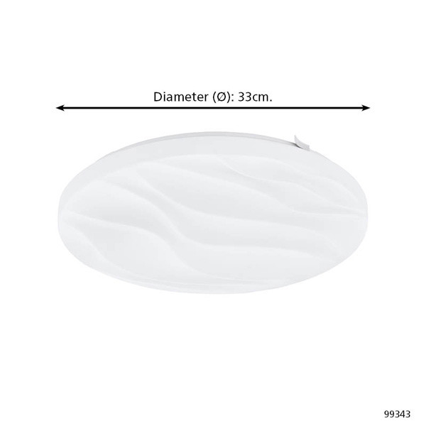Eglo Plafondlamp | Benariba | Ø 33 cm | 3000K | 1600 lumen | IP20 | 14.6W  LEG00317 - 5