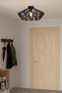 Eglo Plafondlamp E27 | Carlton 6 | Zwart LEG00327