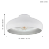 Eglo Plafondlamp E27 | Mogano | Ø 400 mm | Wit  LEG00376 - 3