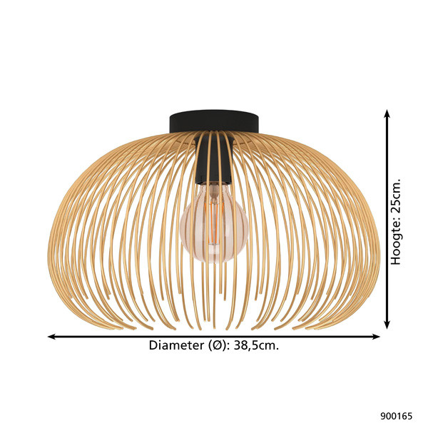 Eglo Plafondlamp E27 | Venezuela | Ø 385 mm | Zwart/Goud LEG00422 - 4