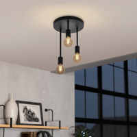 Eglo Plafondlamp E27 | Wilmcote | Ø 280 mm | Zwart LEG00425