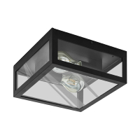 Eglo Plafondlamp buiten E27 | Alamonte | IP44 | Zwart  LEG00148