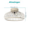 Eglo Plafondventilator met LED lamp | Mogano | Ø 42.8 cm | 2700-6500K | Zandkleur LEG00762 - 5
