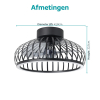Eglo Plafondventilator met LED lamp | Mogano | Ø 42.8 cm | 2700-6500K | Zwart LEG00761 - 5