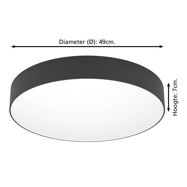 Eglo Slimme plafondlamp | Gallizzi-Z | Ø 49 cm | Rond | RGB + 2700-6500K | Zigbee | 26W | Zwart LEG00552 - 6