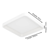 Eglo Slimme plafondlamp | Loretello-Z | Vierkant | RGB + 2700-6500K | Zigbee | 20W | Wit LEG00558 - 5