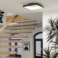 Eglo Slimme plafondlamp | Loretello-Z | Vierkant | RGB + 2700-6500K | Zigbee | 20W | Zwart LEG00556