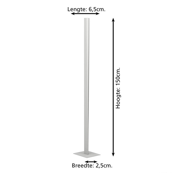 Eglo Slimme vloerlamp 150 cm | Bolognano-Z | RGB + 2700-6500K | Grijs | Zigbee | 5.2W LEG00534 - 7