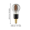 Eglo Smart LED lamp E14 | Kogel P45 | Filament | Smokey | Zigbee | 2000K | 4W (16W)  LEG00226 - 4