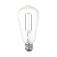 Eglo Smart LED lamp E27 | Edison ST64 | Filament | Helder | Zigbee | 4000K | 6W (60W)  LEG00043