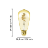 Eglo Smart lamp E27 | Edison ST64 | Amber | 2200-6500K | Zigbee | 7W LEG00689 - 7
