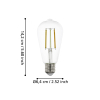 Eglo Smart lamp E27 | Edison ST64 | Helder | 2200-6500K | Zigbee | 8W LEG00677 - 7