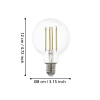 Eglo Smart lamp E27 | Globe G80 | Helder | 2200-6500K | Zigbee | 8W LEG00679 - 7