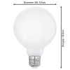 Eglo Smart lamp E27 | Globe G95 | Mat | RGB + 3000K | Zigbee | 7W LEG00586 - 2